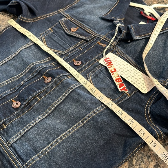 Unionbay cropped denim Jean Jacket NWT L - Picture 10 of 12